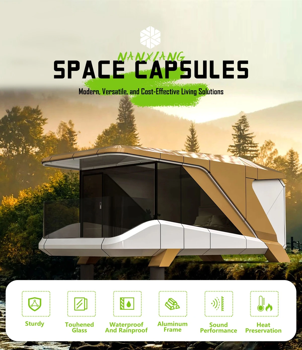 Mobile Home Prefabricated Space Capsule House Mobile Home Prefabricated Space Capsule House